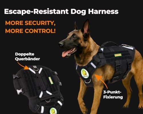 Dog Harness for Medium & Large Dogs - RoveVest Air Model, Lightweight & Breathable, Adjustable, Ideal for Walks, Hiking & Outdoor Adventures (L)|B0F65DXJ1P