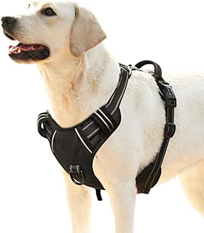 HEELE Hundegeschirr, Geschirr für Mittlere Hunde, Anti Zug, Armee Grün, M|B09ZK3Z3PL