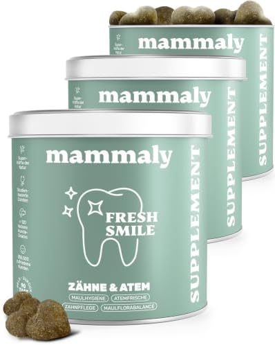 mammaly Fresh Smile® Zahnpflege-Komplex für Hunde mit Algenöl (120 Snacks)|B09YCXVSPC