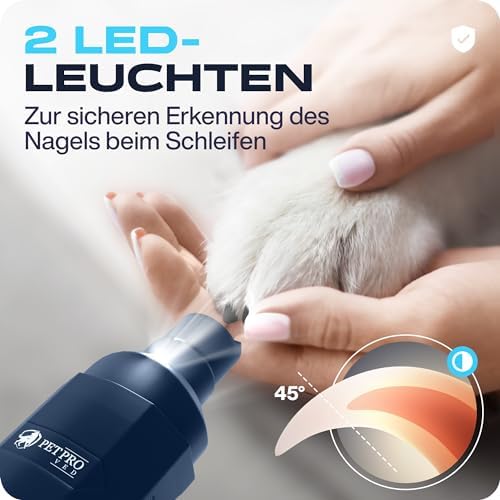 PETPROVED Krallenschleifer für Hunde Elektrisch, Leise & Kabellos (Blau)|B0C2CVFSCV