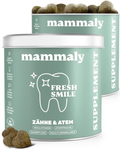 mammaly Fresh Smile® Zahnpflege-Komplex für Hunde mit Algenöl (120 Snacks)|B09YCXVSPC