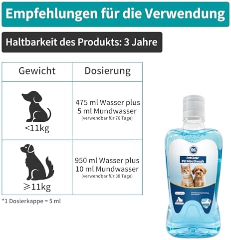 Mouthwash Dog, 380 ml Probiotic Formula|B0GDWK1BZY