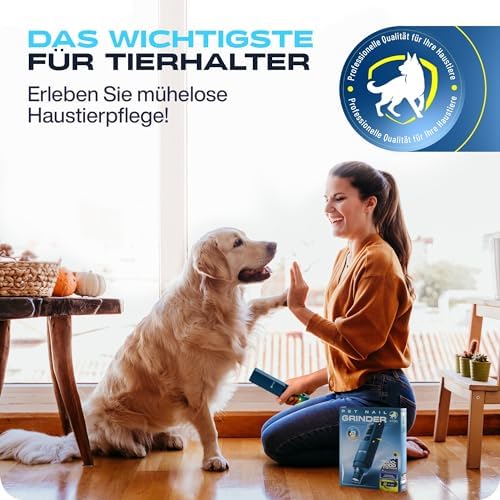 PETPROVED Krallenschleifer für Hunde Elektrisch, Leise & Kabellos (Blau)|B0C2CVFSCV