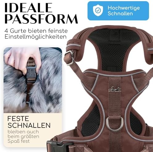 Freudentier Dog Harness Breathable Padded Anti-Pull Harness|B0DP1G5L3X