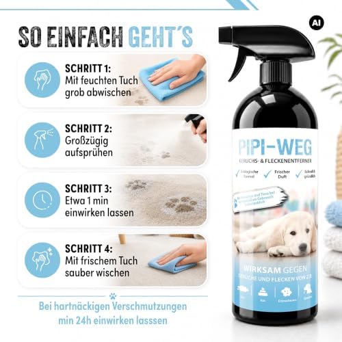 Enzymreiniger Hundeurin 750 ml - Geruchsentferner Hund Welpe Hundebox|B09V1C9V5S